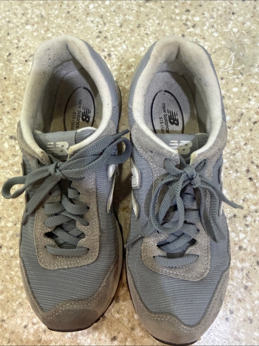 New Balance Gray Lace-Up Sneakers